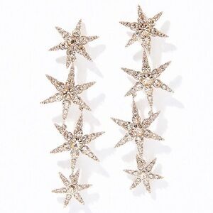 NWOT India Hicks Star Dazzling Earrings Gold
